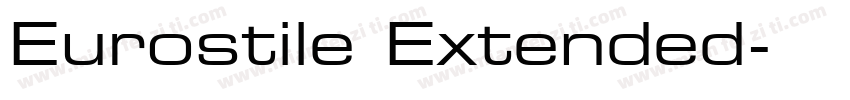 Eurostile Extended字体转换